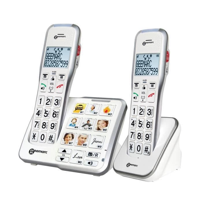 GEEMARC AMPLIDECT 595-2 Senior Big Keys Trådlös telefon FOTO