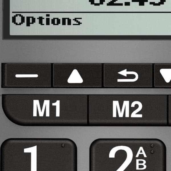 Amplicomms Powertel 196 senior fastnettelefon | store nøgler | høreapparatkompatibelt