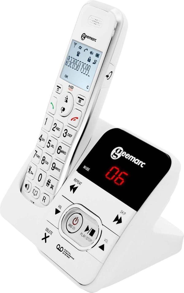 GEEMARC AmpliDECT 295 langaton puhelin, jossa 30dB VERSTERKING SLECHTHORENDENille. Plus VASTAAJA
