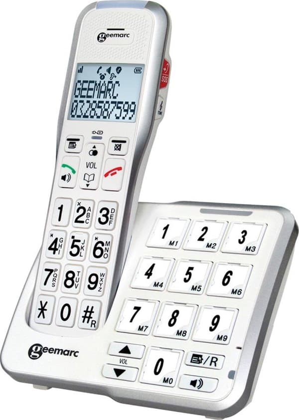 Geemarc AmpliDECT 595 Photo - DECT-telefon - Svarapparat og lydsversterking - Wit