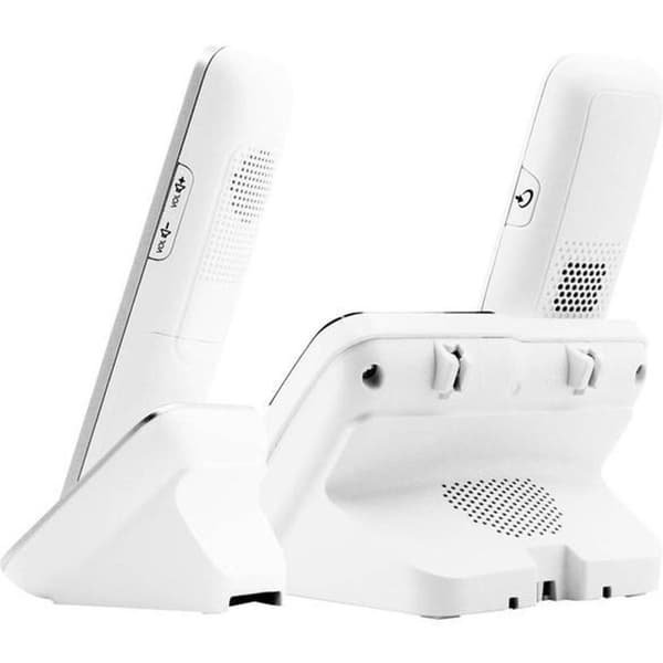 Geemarc DUO - DECT-telefon - Wit - Med svarapparat en PhotoDECT - højttalertelefon