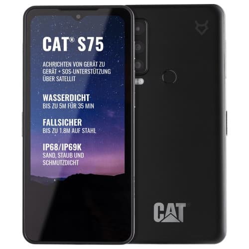 CAT S75 - 5G pekskärmsmobil - 128 GB - GSM Svart