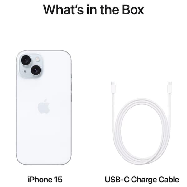 iPhone 15 256GB blå