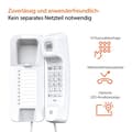 Miniatyrbild 3 av 6: Gigaset Desk 200 - telefon med sladd - vit (S30054-H6539-B102)