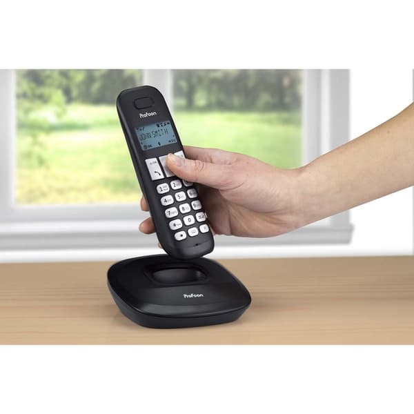 Profoon PDX-1120 DECT-telefon med 2 handenheter svart