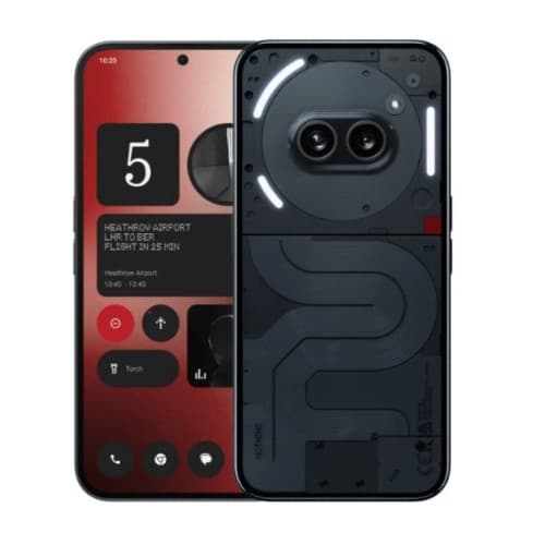Nothing Phone (2a) - svart - 5G pekskärmsmobil - 128 GB - GSM