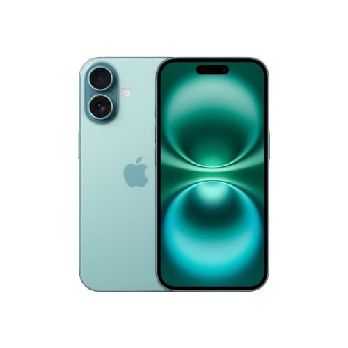 Apple iPhone 16 - blågrön - 5G smartphone - 128 GB - GSM Turkosblå