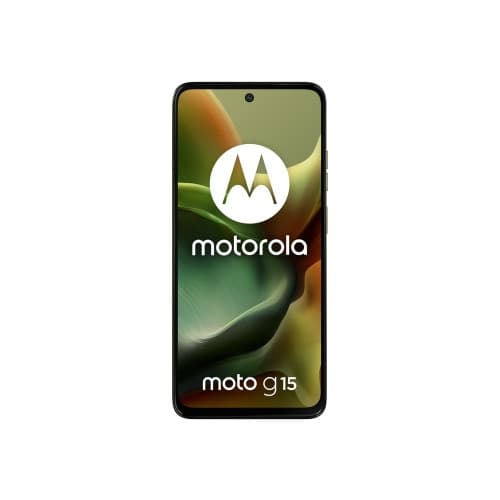 Motorola Moto G15 - iguana green - 4G pekskärmsmobil - 128 GB - GSM