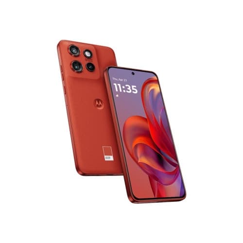 Motorola Edge 50 Neo - Pantone poinciana - 5G pekskärmsmobil - 512 GB - CDMA / GSM Röd
