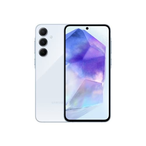 Samsung Galaxy A55 - awesome ice blue - 5G pekskärmsmobil - 128 GB - GSM Blå