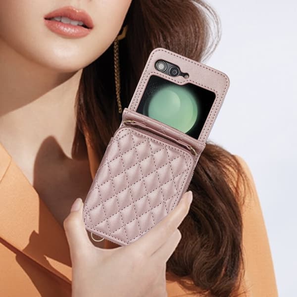 INF Nahkainen lompakkokotelo RFID-suojauksella Samsung Galaxy Z Flip 6:lle
