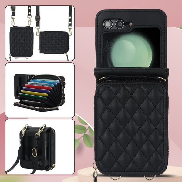 INF Lommeboketui med kortholder og snor for Moto Razr 40