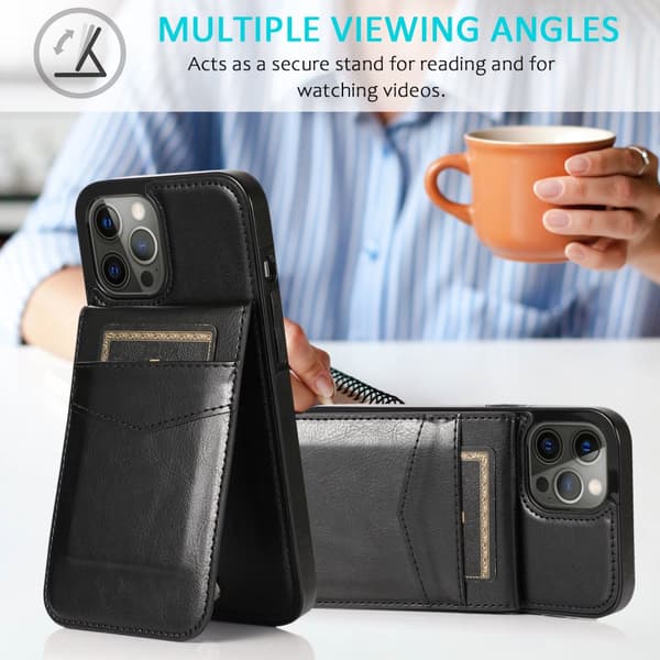 INF Flip Læder Kort Slot Telefon Cover til Samsung Galaxy A50/A50S/A30S - Sort