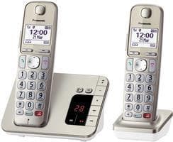 Panasonic KX-TGE262GN Telefon DECT Telefon Vis nummer Champagne (KX-TGE262GN)