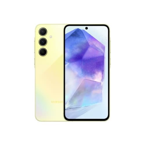 Samsung Galaxy A55 - awesome lemon - 5G pekskärmsmobil - 128 GB - GSM