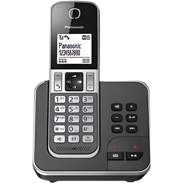 Panasonic KX-TGD320FRG Solo Langaton Vastaaja Musta Harmaa