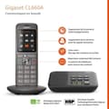 Miniatyrbillede 2 af 2: Gigaset CL 660 A Antracit Fastnettelefon - Telefonsvarer, baggrundsbelyst farvedisplay og eksklusiv finish