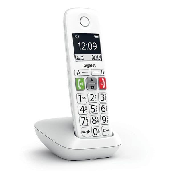GIGASET fastnettelefon E290 hvid Hvid