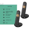Pikkukuva 5 / 6: Langaton lankapuhelin - LOGICOM - DECT ILOA 250 DUO - Musta - Ilman vastaajaa