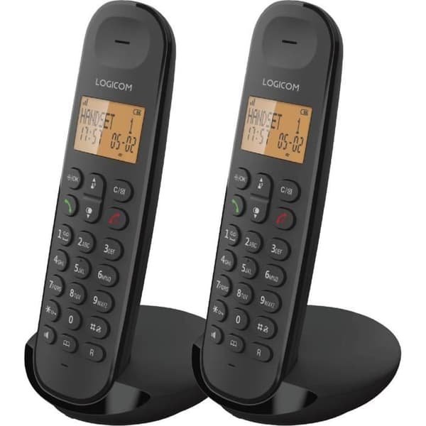 Langaton lankapuhelin - LOGICOM - DECT ILOA 250 DUO - Musta - Ilman vastaajaa