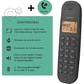 Miniatyrbild 6 av 6: Trådlös fasttelefon - LOGICOM - DECT ILOA 150 SOLO - Svart - Utan telefonsvarare