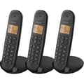 Miniatyrbillede 1 af 6: Trådløs fastnettelefon - LOGICOM - DECT ILOA 350 TRIO - Sort - Uden telefonsvarer