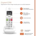 Pikkukuva 4 / 6: GIGASET-lankapuhelin E290 Duo valkoinen