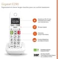Pikkukuva 5 / 6: GIGASET-lankapuhelin E290 Duo valkoinen