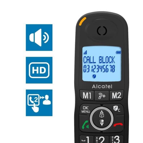 ALCATEL - XL 595 B solo musta