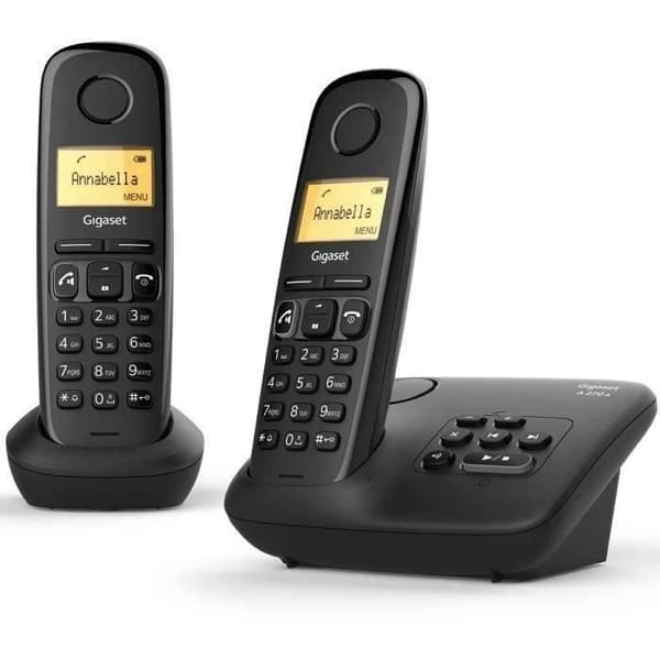 Gigaset A270 A Duo trådløs telefon med telefonsvarer - sort