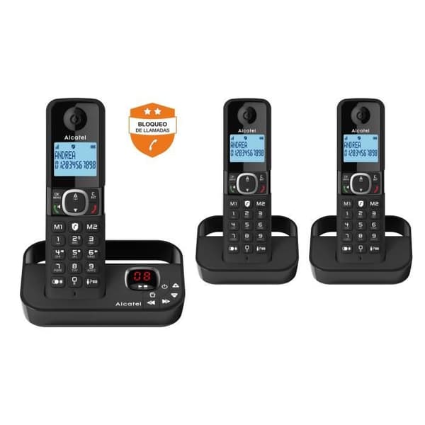 Trådløs fastnettelefon - ALCATEL - F860 voice trio sort - Blokering af uønskede opkald