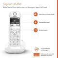 Miniatyrbild 3 av 6: GIGASET AS690 Trio Vit fasttelefon