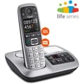 Miniatyrbild 3 av 6: Gigaset DECT trådlös telefon svart/silver med telefonsvarare - e560a