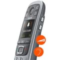 Miniatyrbild 5 av 6: Gigaset DECT trådlös telefon svart/silver med telefonsvarare - e560a
