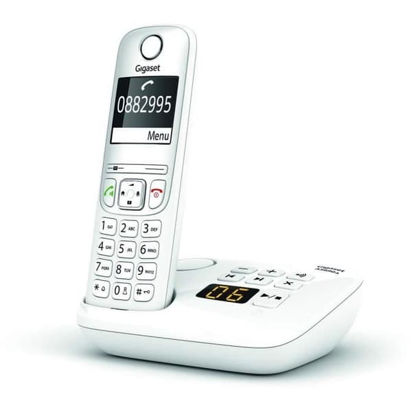 Fastnettelefon AS690 A Trio Hvid - GIGASET - Monokrom - 20 ringetoner - Håndfri