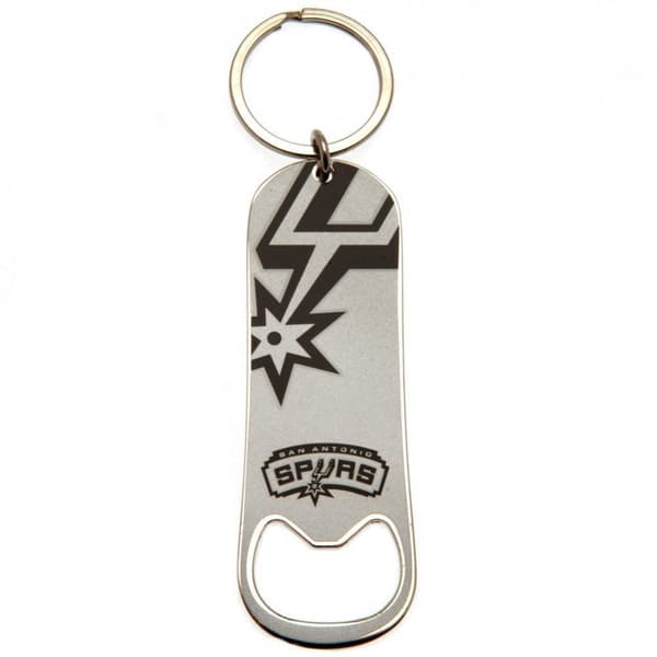 San Antonio Spurs Bottle Opener Keychain Silver One size