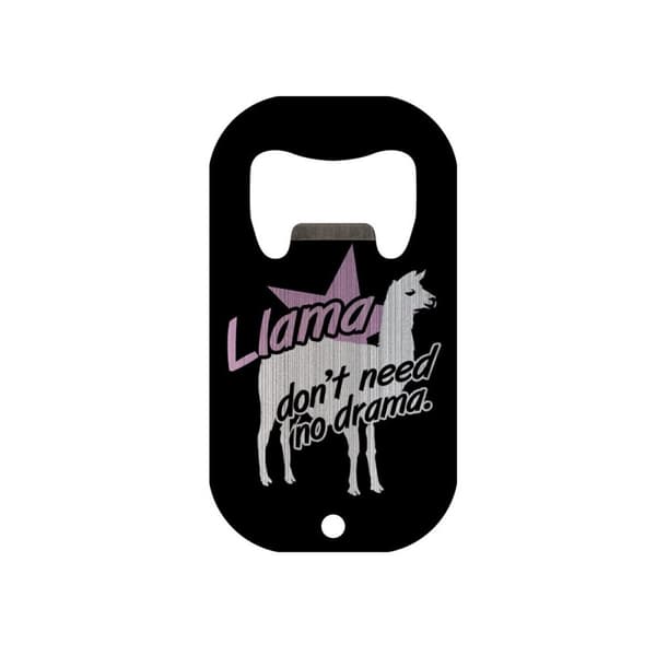Grindstore Llama Don`t Need No Drama Mini Bar Blade Bottle Opener Black One Size
