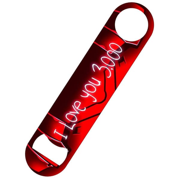 Grindstore I Love You 3000 Bar Blade Bottle Opener Red One Size
