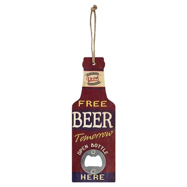 Grindstore Free Beer Tomorrow Bottle Opener Brown One Size