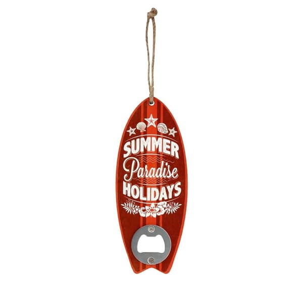 Grindstore Summer Holidays Surf Board Shaped Bottle Opener Brown One Size