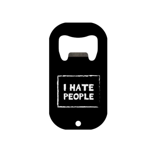 Grindstore I Hate People Mini Bar Blade Bottle Opener Black One Size