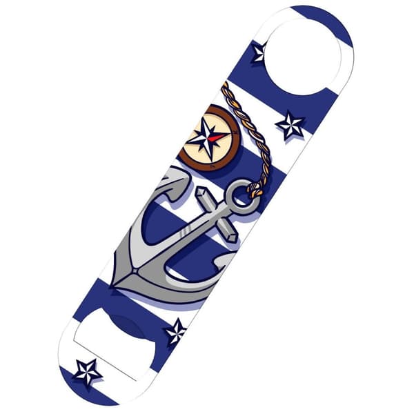 Grindstore Anchors Away Bottle Opener White/Blue/Grey One Size