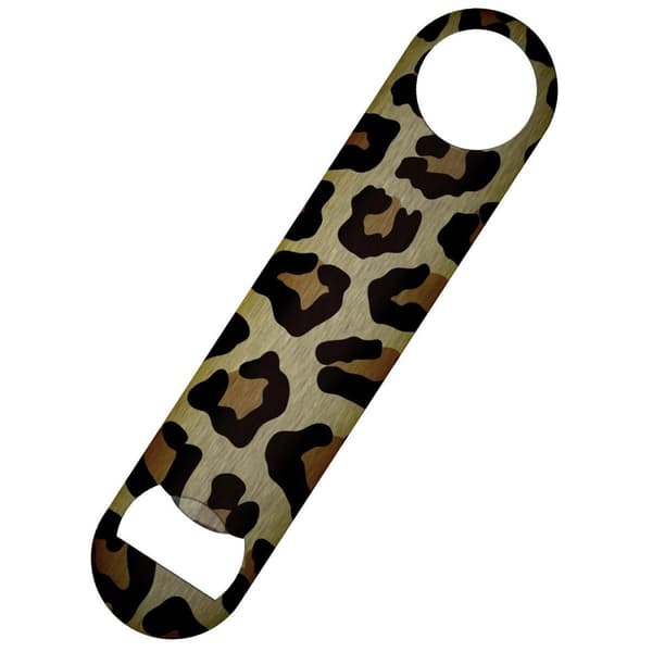 Grindstore Leopard Print Bottle Opener Brown/Black One Size
