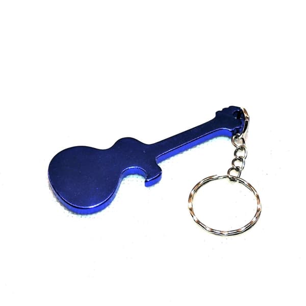 Nyckelring - Flasköppnare - Gitarr - Flera färgval Kungsblå