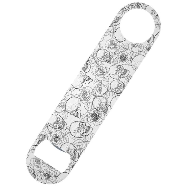 Grindstore Skulls & Roses Bottle Opener White/Black One Size
