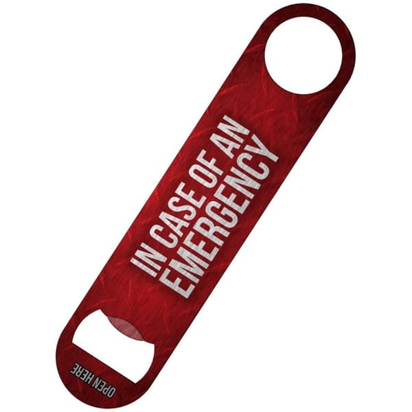 Grindstore Feed Me Beer Bottle Opener Red/White One Size