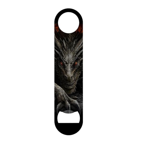 Spiral Majestic Dragon Bottle Opener Black/Grey One Size