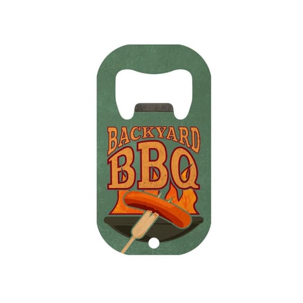 Grindstore Backyard BBQ Master Chef Mini flaskeåbner Green/Orange One Size