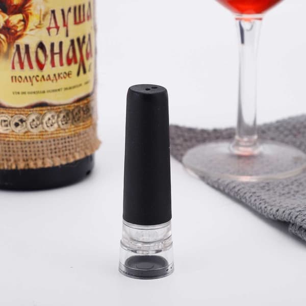 2 -pakk universell vakuum kork til vin - flaske kork med pumpe