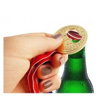 Öppnare medalj - Guld - Metall - Diameter 47 mm - Modern design - 1 styck